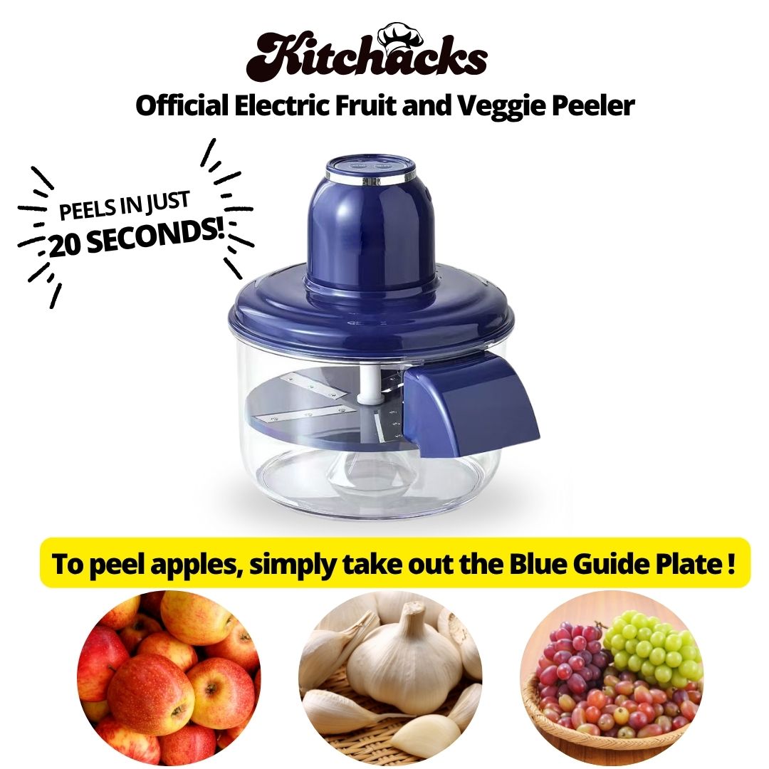 Kitchacks Official Electric Peeler Machine (Garlic and Apple Peeler)
